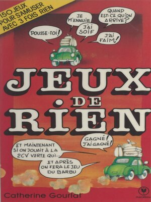 cover image of Jeux de rien